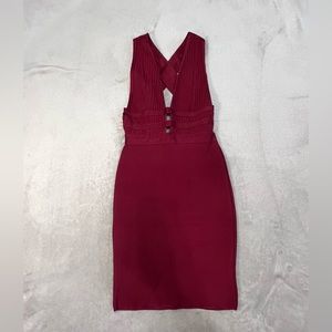 Wine Red Mini Dress from Windsor.